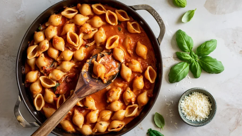 Secret to Perfect Creamy Red Pepper Shells