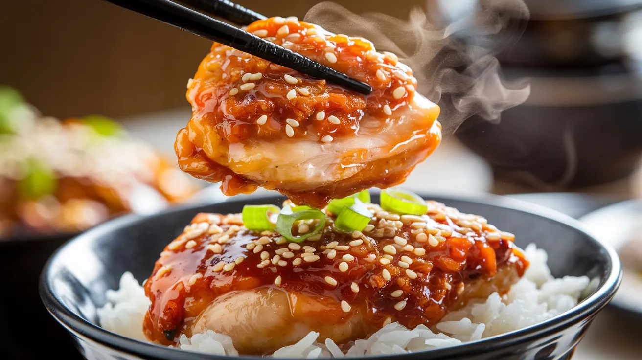 Skillet Bang Bang Chicken Thighs