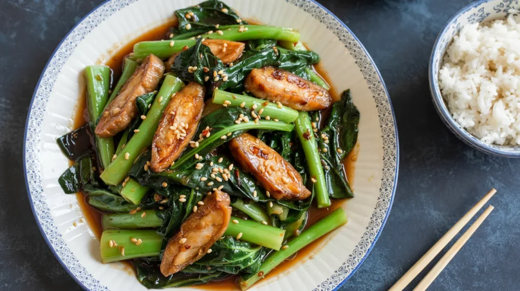 The Secret to Perfect Stir Fried Gai Lan With Fish Cake Lap