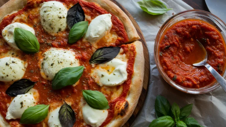 Pizza Sauce with Red Pepper Garlic San Marzano Tomatoes