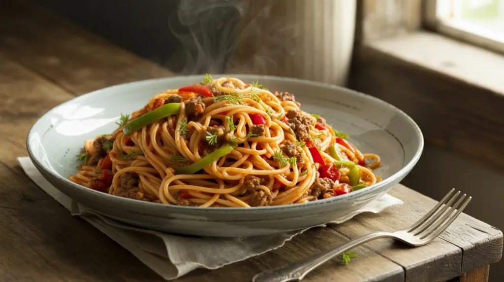 Haitian Spaghetti Specialty & Regional Pasta recipe