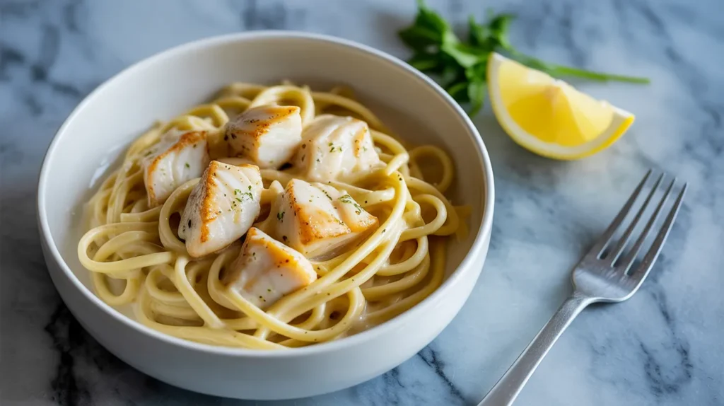 Halibut Pasta Pasta with Protein recipe