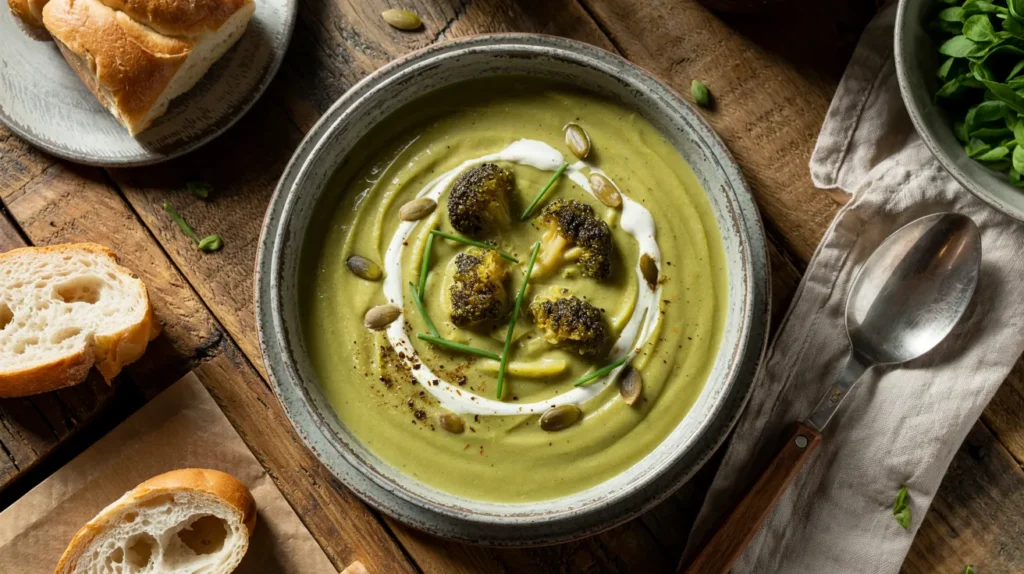 Creamy Caramelized Broccoli Soup Soup recipe