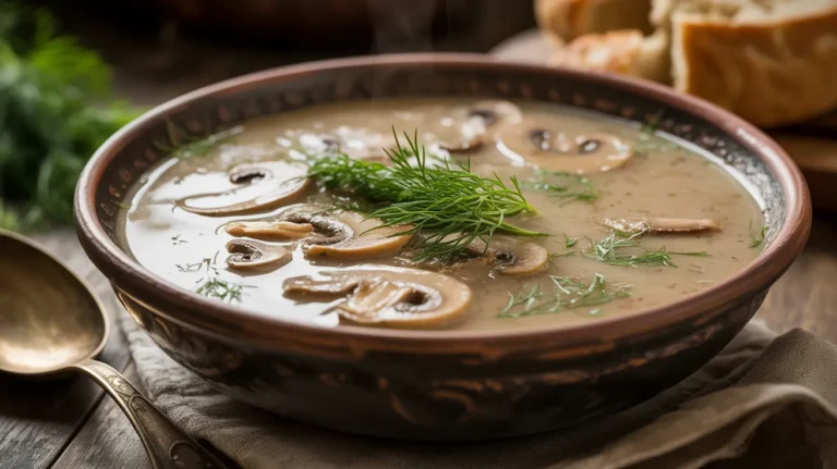 Creamy Hungarian Mushroom Soup