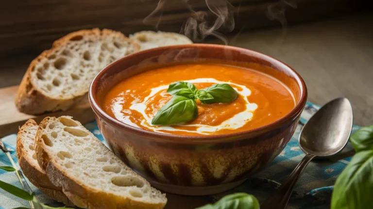 Creamy Vegan Tomato and Cauliflower Bisque