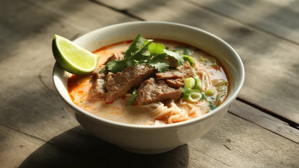 Delicious Satay Beef Noodle Soup Soup recipe