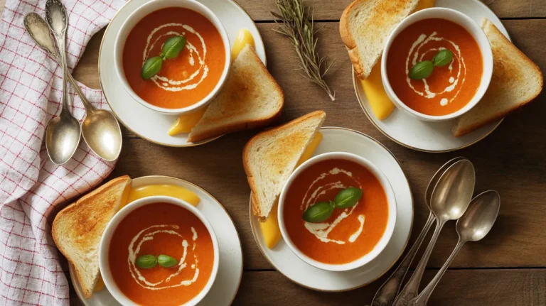 Easy Tomato Soup With Grilled Cheese