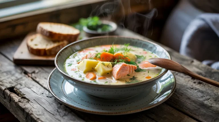 Finnish Salmon Soup (Lohikeitto)