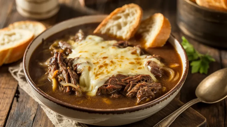 French Onion Beef Short Rib Soup