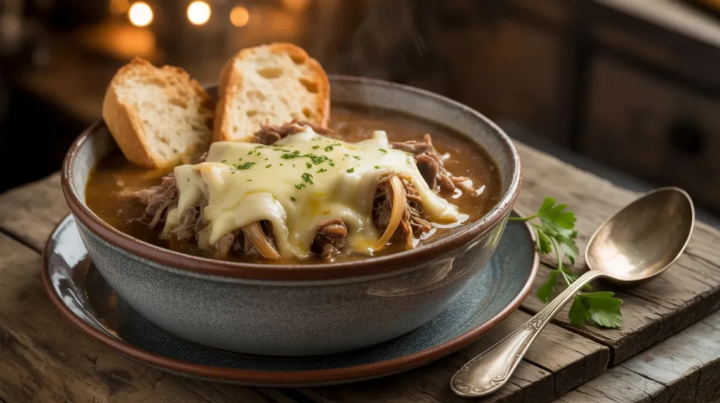 French Onion Beef Short Rib Soup Soup recipe