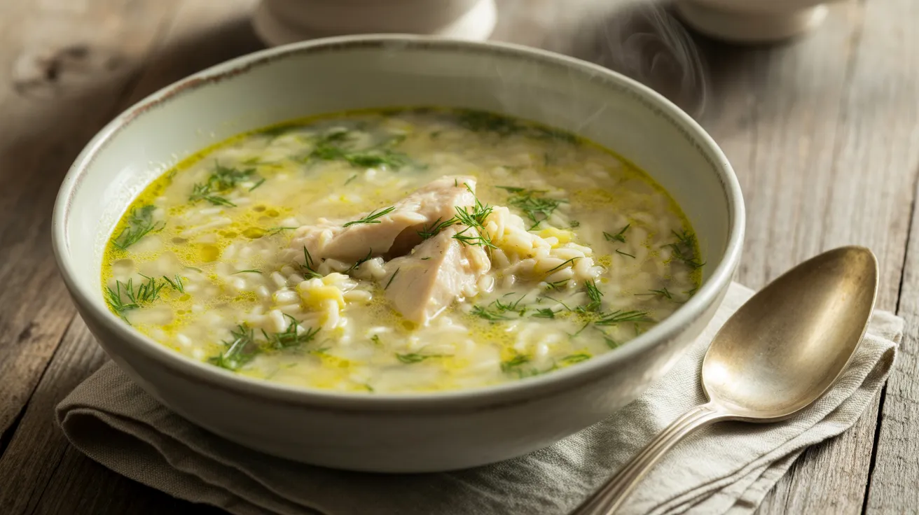Greek Lemon Chicken Soup
