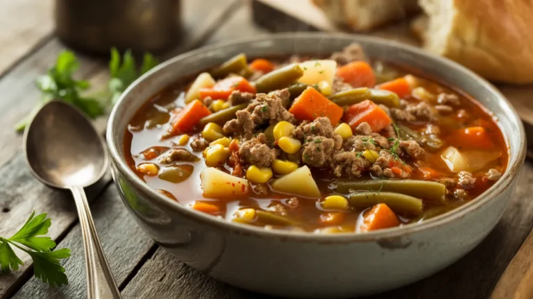 Ground Beef Vegetable Soup