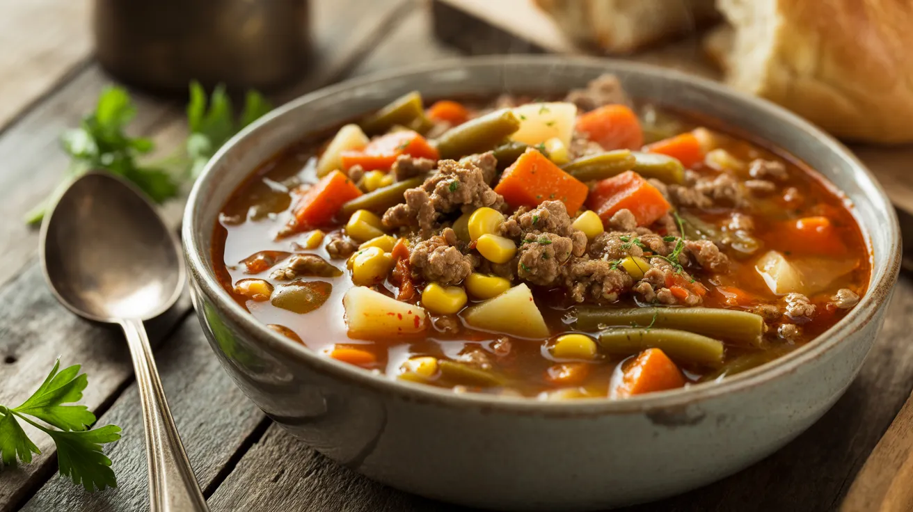 Ground Beef Vegetable Soup