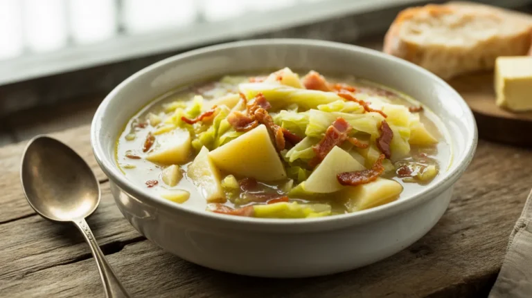 Irish Bacon, Cabbage, and Potato Soup
