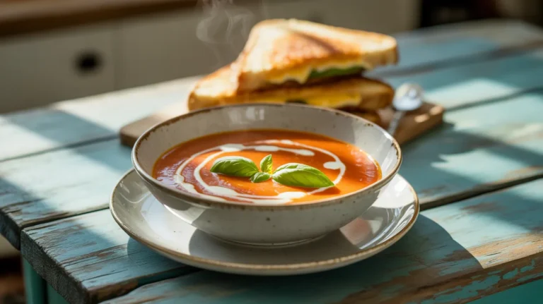 The BEST Tomato Basil Soup