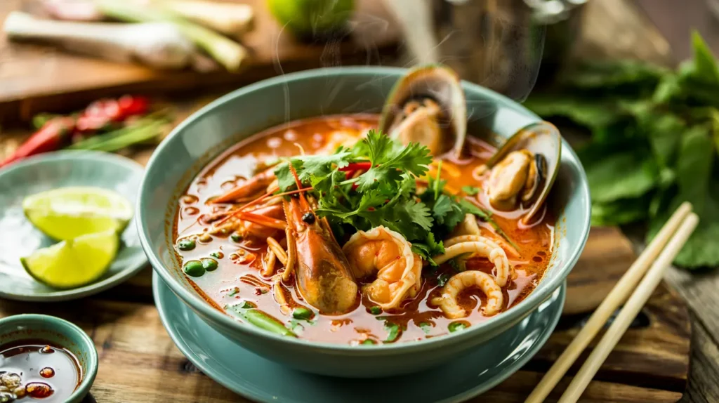 Tom Yum Talay (Seafood Tom Yum) Soup recipe