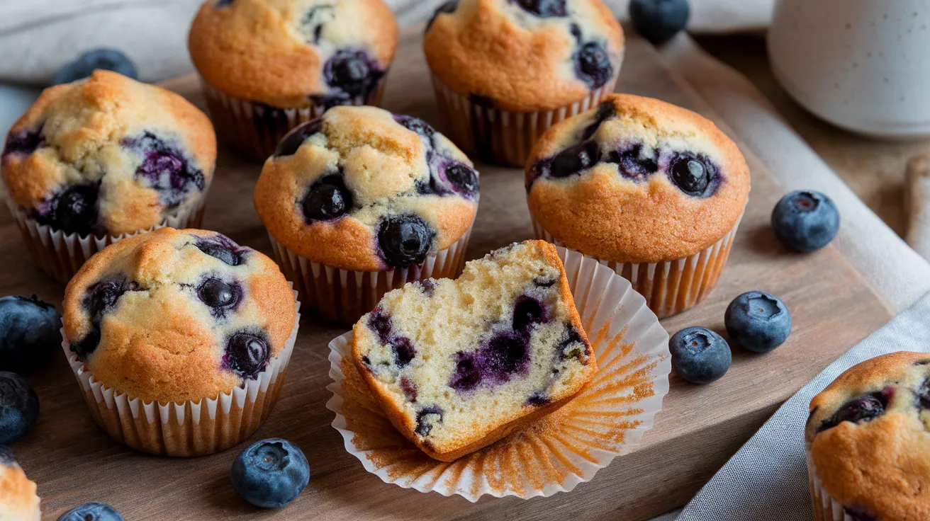 Vegan blueberry muffins