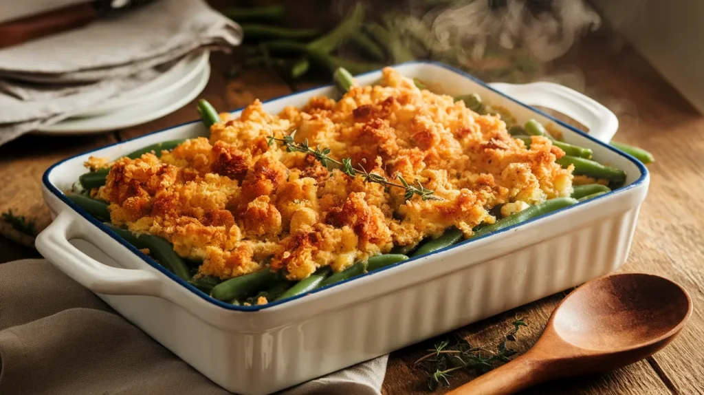 Vegan green bean casserole Vegan Recipe