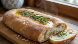 Rosemary ciabatta bread (luten free, vegan