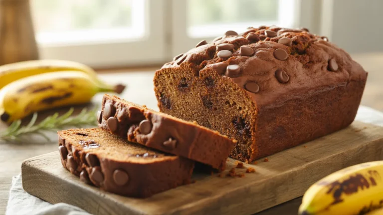 Vegan chocolate chip banana bread