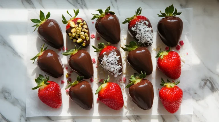 Vegan chocolate covered strawberries