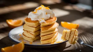 orange cream pancakes