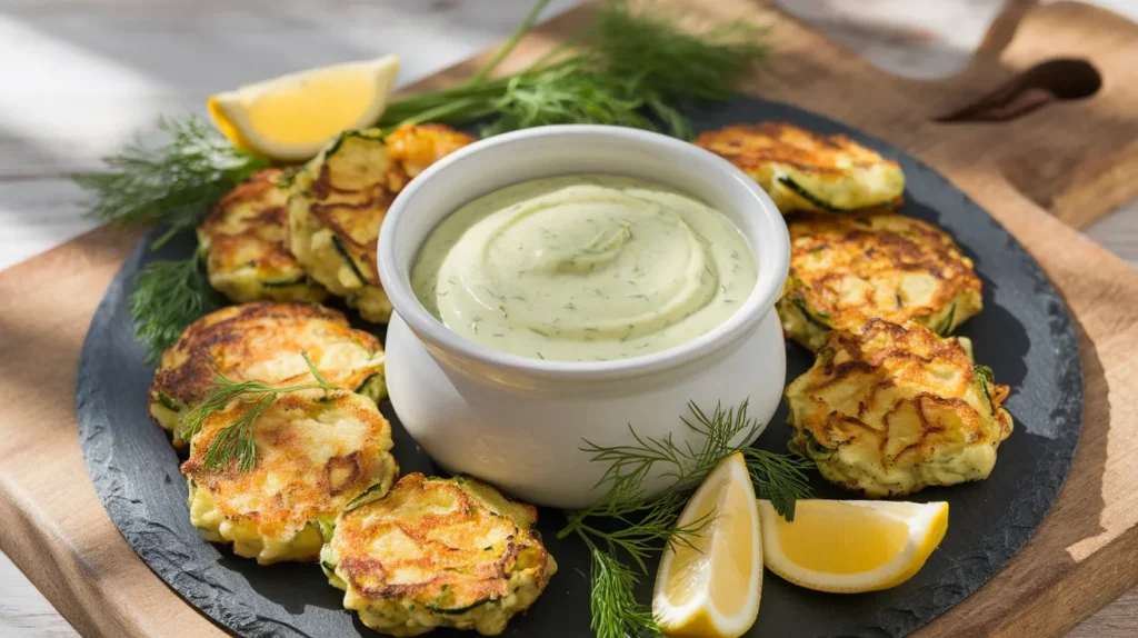 sauce for zucchini fritters Vegetable Sauces