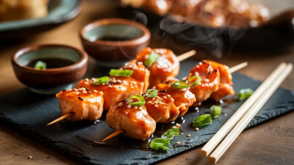 Chinese chicken skewers