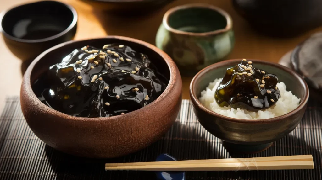 Japanese seaweed preserve