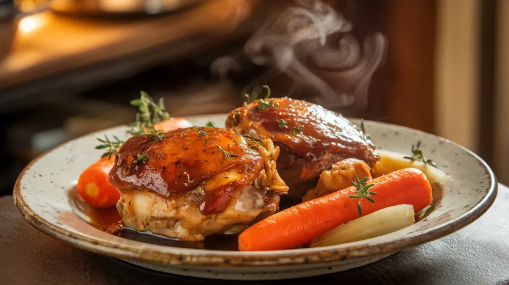 braised chicken thighs