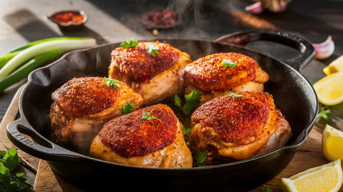 cajun spiced chicken thighs