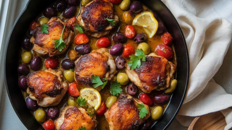 chicken with olives