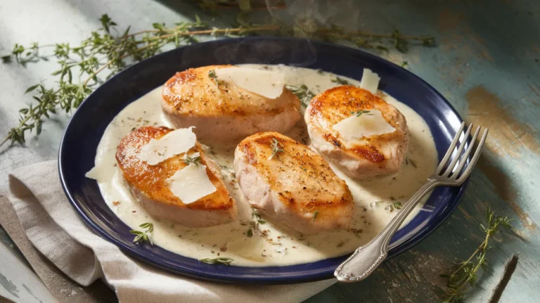 chicken with white sauce