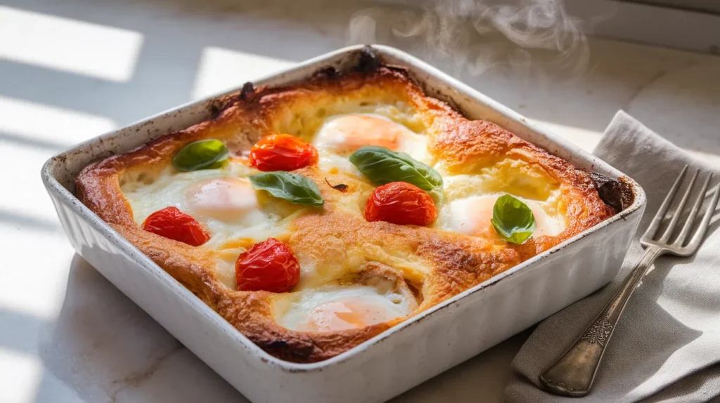 fluffy egg bake