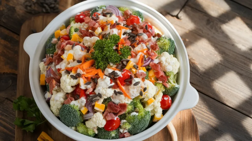fresh vegetable salad