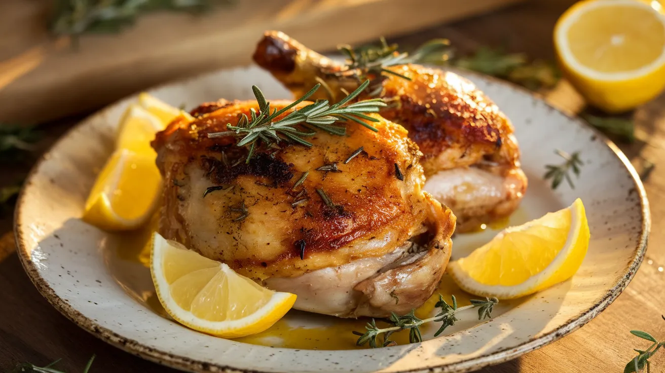 lemon herb roasted chicken thighs