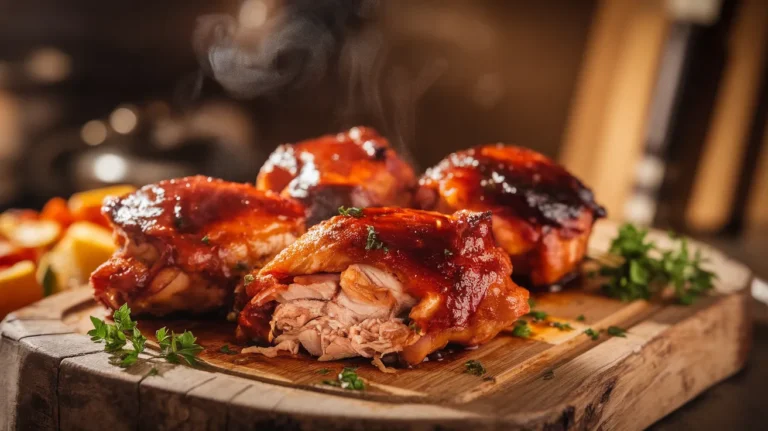 oven-baked bbq chicken thighs