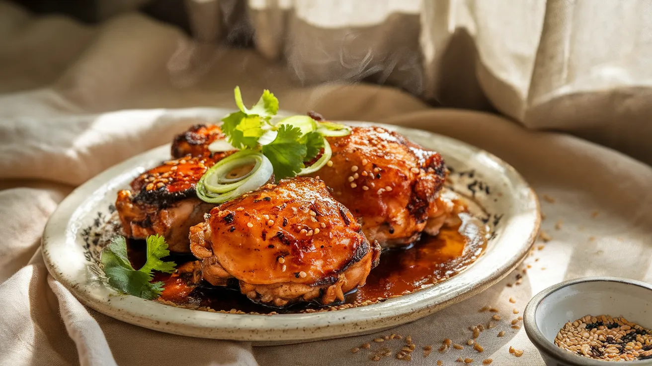 sesame ginger chicken thighs