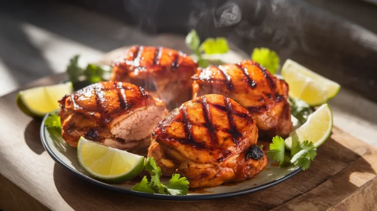 smoky chipotle grilled chicken thighs