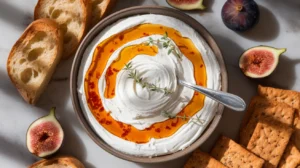 whipped ricotta and hot honey dip