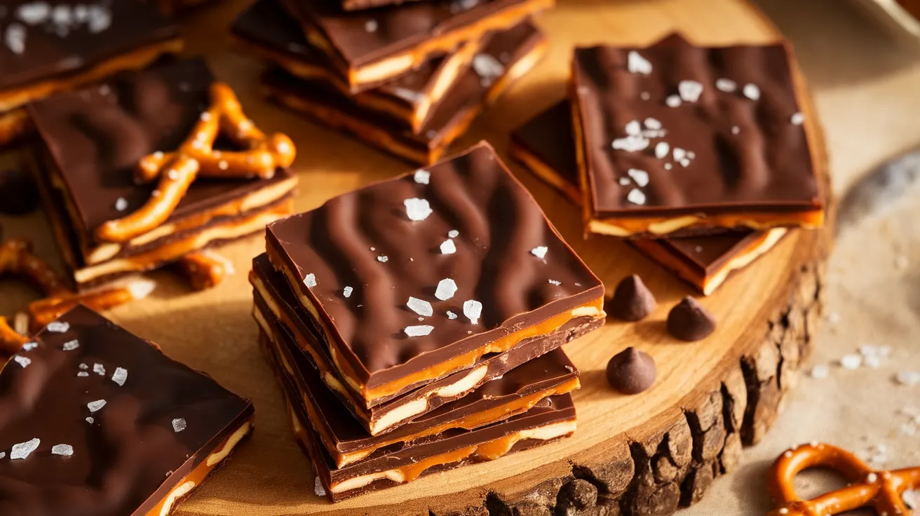 Caramel Pretzel Bark