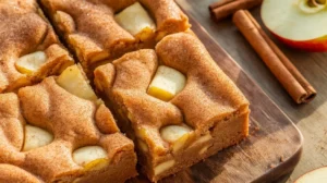 apple snickerdoodle blondies