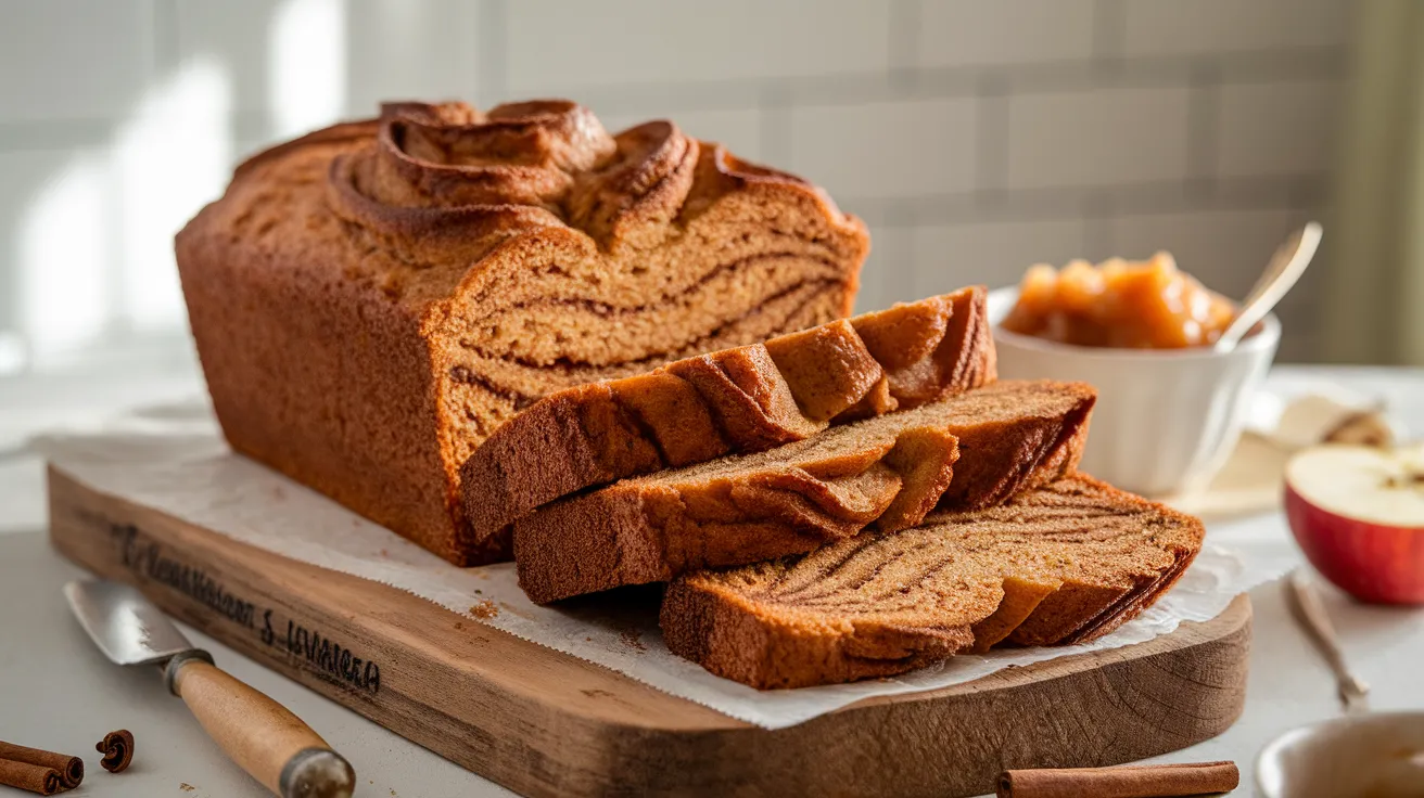 cinnamon applesauce bread