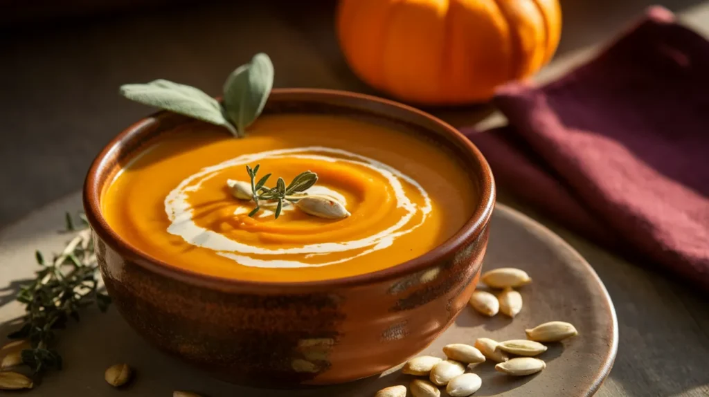 creamy pumpkin soup