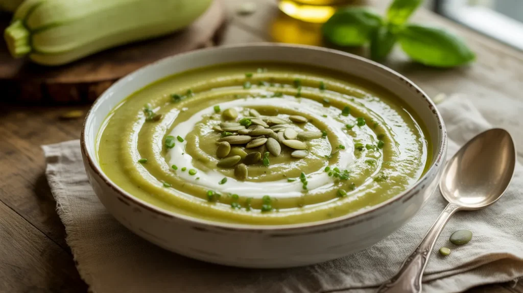 creamy zucchini soup recipe