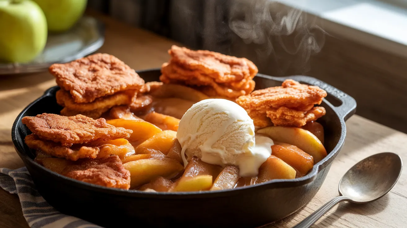 fried apple cobbler