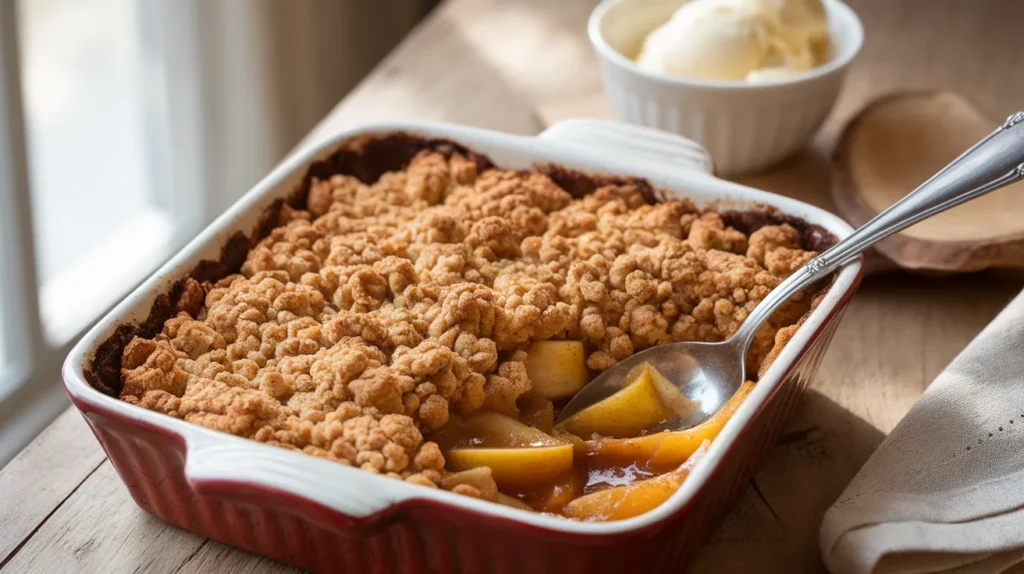 homemade apple crumble