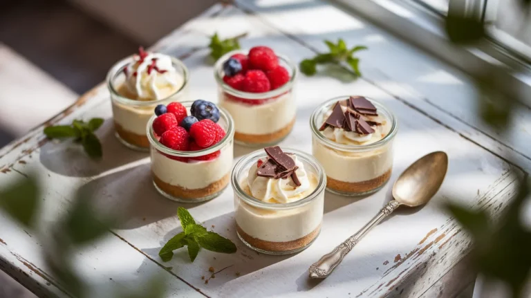 no-bake mini cheesecake