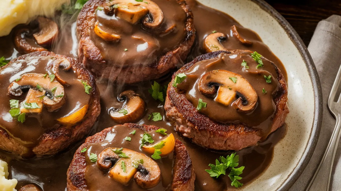 salisbury steak with ground beef