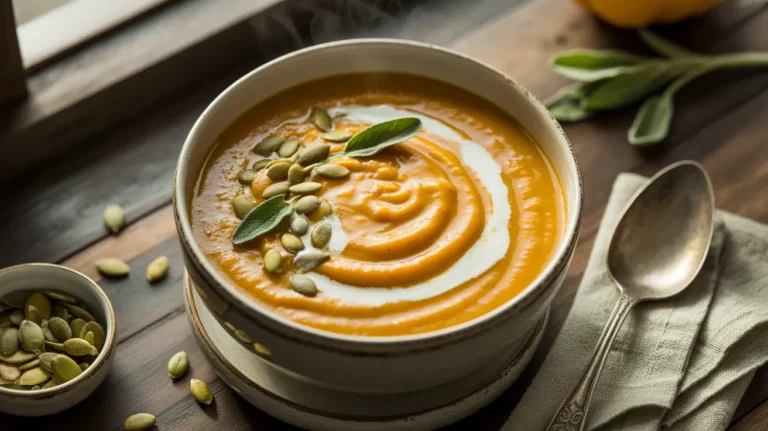 30 minute creamy pumpkin soup